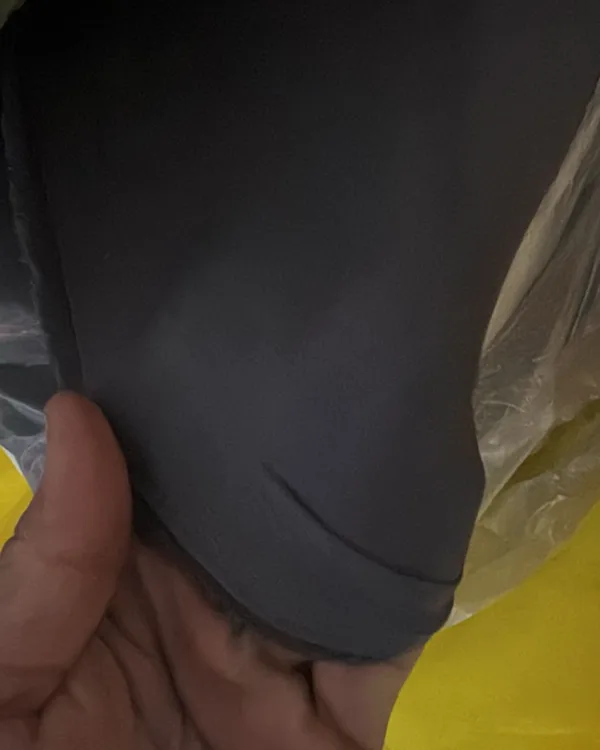 Black 100% polyester knit fabric closeout — Carontex