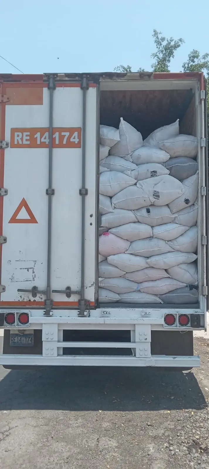 Textile scraps sorted by type